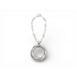 NEUF PORTE CLES CARTIER TRINITY T1220113 EN METAL ARGENT SILVERED KEY RINGS 465€