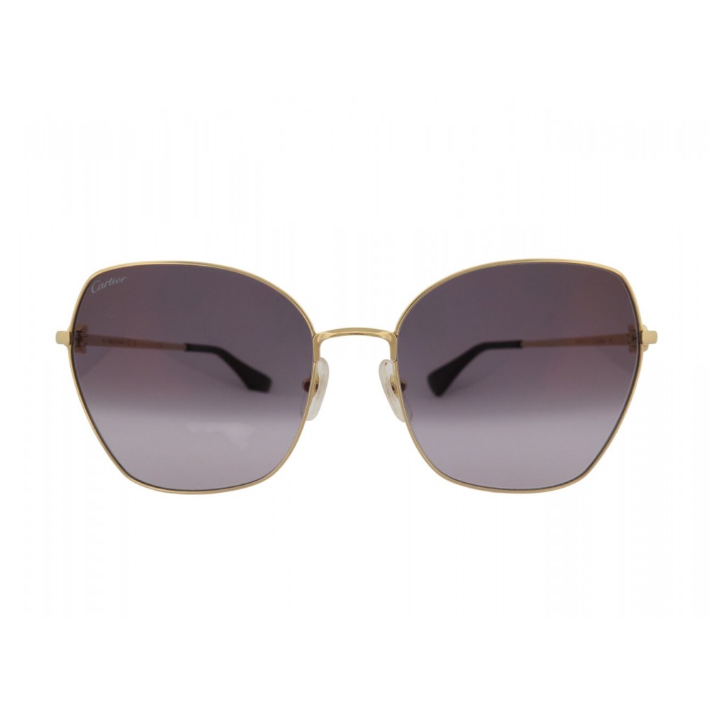 NEUF LUNETTES DE SOLEIL CARTIER SIGNATURE C CT0402S METAL DORE SUNGLASSES 1030€