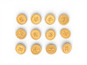 lot de 12 boutons chanel trefle a 4 feuilles