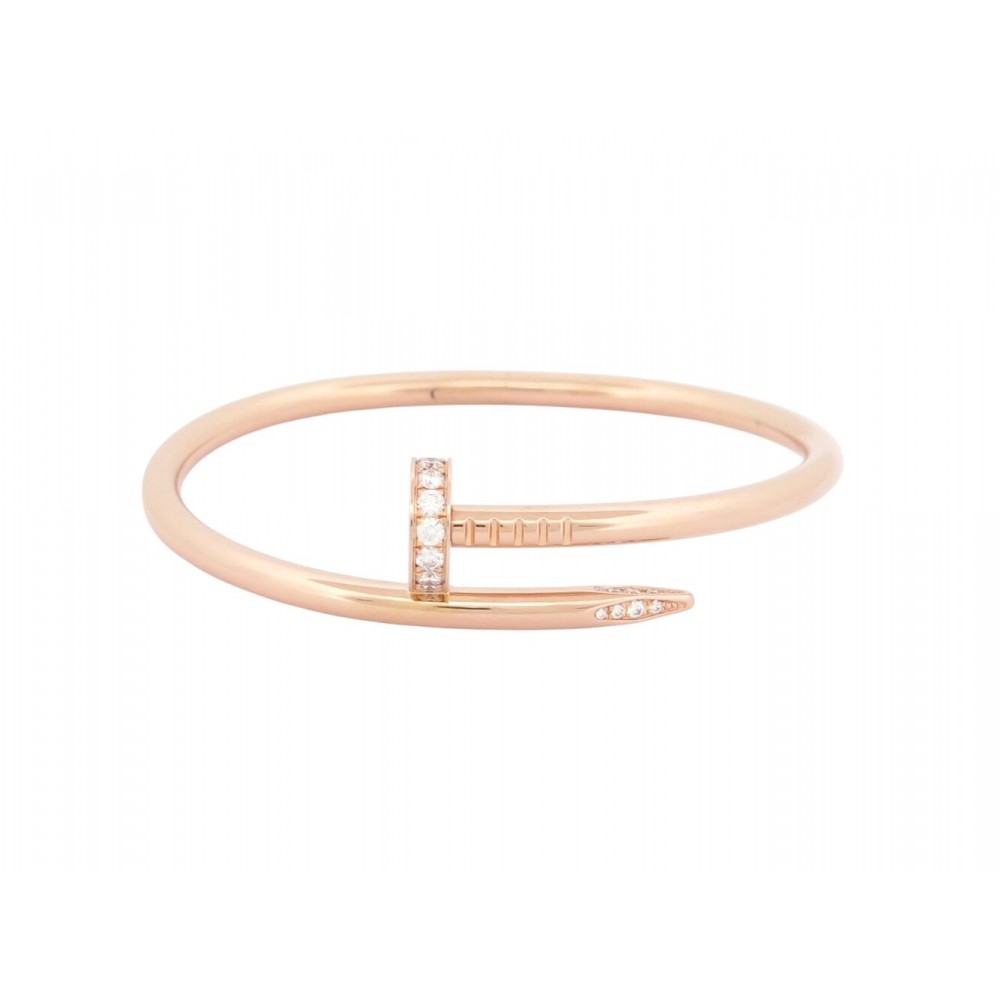 NEUF BRACELET CARTIER JUSTE UN CLOU CRB6048517 T16 OR ROSE 18K & DIAMANTS 14700€