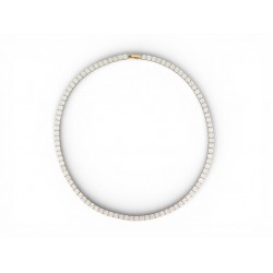 NEUF COLLIER MAUBOUSSIN UN SOUPER A CABOURG EN ARGENT 925 OR 18K DIAMANTS 2205€