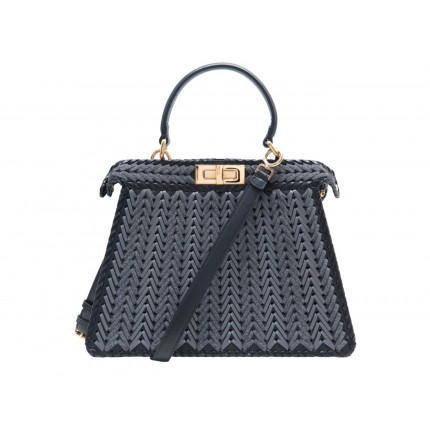NEUF SAC A MAIN FENDI PEEKABOO ISSEU MEDIUM 8BN321 CUIR TRESSE BANDOULIERE 4700€