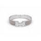 NEUF BRACELET HERMES CLIC H EMAIL MARRON GLACE H700001FP19GM 16 CM BANGLE 690€