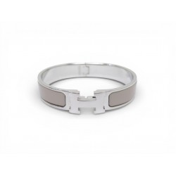 NEUF BRACELET HERMES CLIC H EMAIL MARRON GLACE H700001FP19GM 16 CM BANGLE 690€