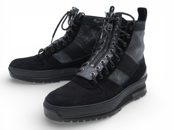 chaussures louis vuitton harlem ankle boots monogram