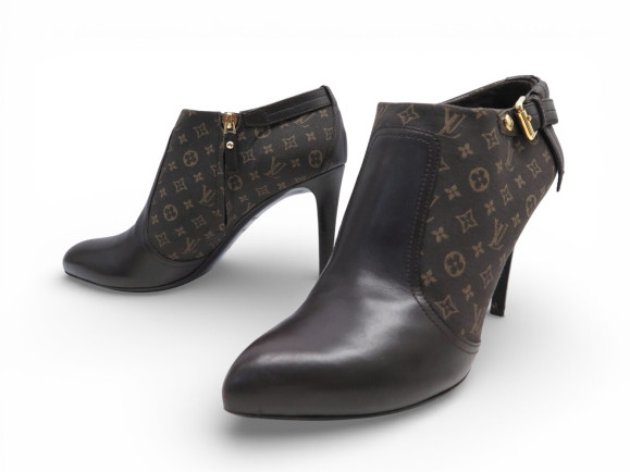 chaussures bottines louis vuitton ankle boots monogram