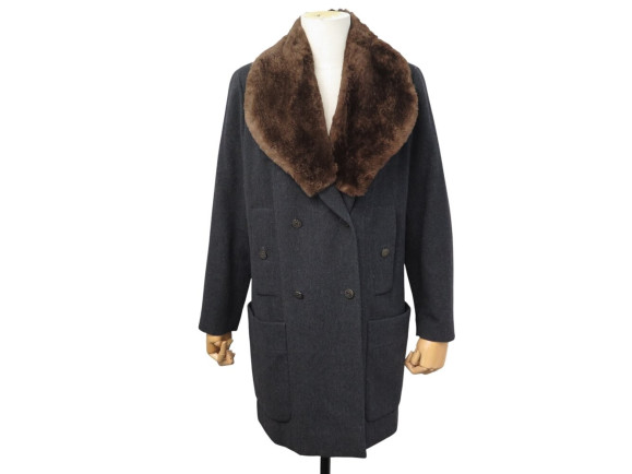 manteau chanel double bouttonnage m 38 col