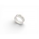 BAGUE TIFFANY & CO 1837 MIDNIGHT BAND T49 7G ARGENT MASSIF 925 SILVER RING 520€