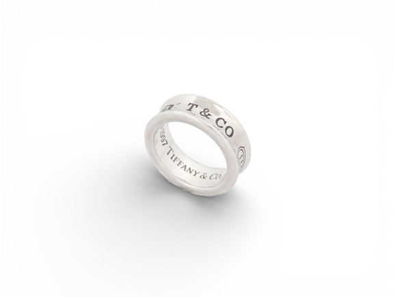 bague tiffany co 1837 midnight band t49 7g argent