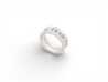 bague tiffany co 1837 midnight band t49 7g argent
