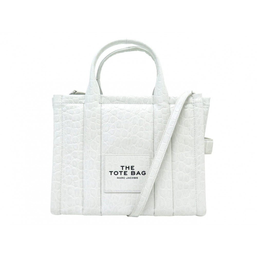 NEUF SAC A MAIN MARC JACOBS THE MEDIUM TOTE BAG CUIR FC CROCO BANDOULIERE 595€