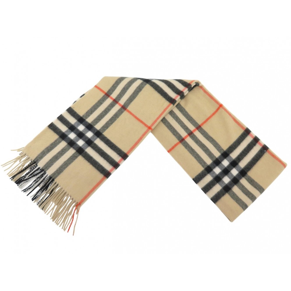 NEUF ECHARPE LARGE BURBERRY TARTAN CHECK 8085931 200X52CM CACHEMIRE SCARF 635€