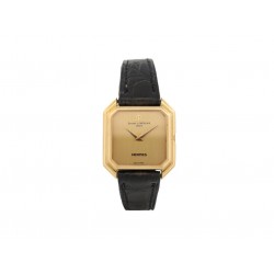 VINTAGE MONTRE BAUME & MERCIER POUR HERMES CEINTURE OR JAUNE 18K MECANIQUE WATCH
