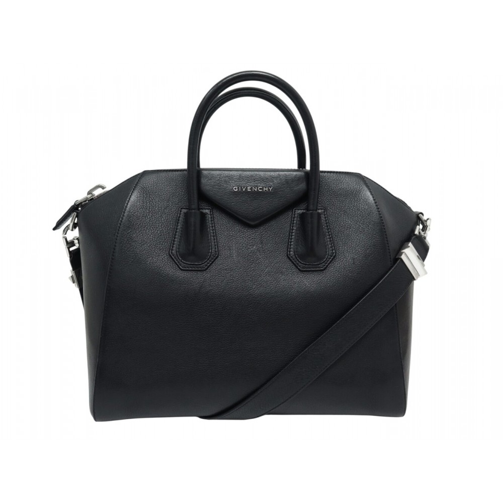 SAC A MAIN GIVENCHY ANTIGONA MM BB05118012 CUIR NOIR PORTE EPAULE HAND BAG 2250€