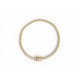 BRACELET SANS MARQUE MAILLE TENNIS DIAMANTS 0.25CT 17CM OR JAUNE 18K 7G BANGLE