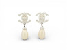 boucles d'oreilles chanel perles pendantes