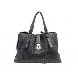 SAC A MAIN BOTTEGA VENETA ROMA MEDIUM 171265 EN CUIR TRESSE GRIS HAND BAG 3500€