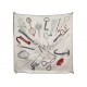 NEUF FOULARD HERMES NOUS SOMMES INSEPARABLES H004149 CARRE 90 EN SOIE SCARF 580€