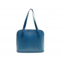 VINTAGE SAC A MAIN LOUIS VUITTON LUSSAC GM CUIR EPI BLEU M52285 HAND BAG 1740€