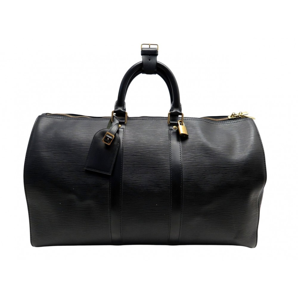 VINTAGE SAC DE VOYAGE A MAIN LOUIS VUITTON KEEPALL 45 CUIR EPI M42972 BAG 2100€