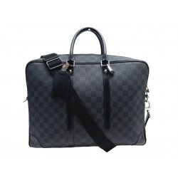 SACOCHE LOUIS VUITTON PORTE DOCUMENTS VOYAGE GM TOILE DAMIER GRAPHITE BAG 2250€