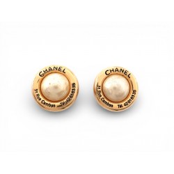 VINTAGE BOUCLES D'OREILLES CHANEL PUCES 31 RUE CAMBON PERLES CASTELLANE EARRINGS