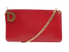 sac a main christian dior logo d en cuir rouge