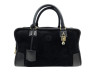 sac a main loewe amazona 35 en daim noir cuir suede