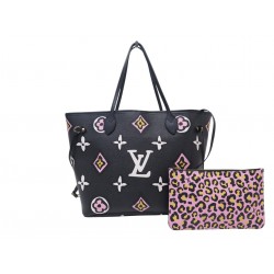 SAC A MAIN LOUIS VUITTON NEVERFULL MM WILD AT HEART MONOGRAM M45818 TOTE HANDBAG