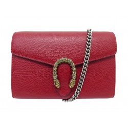NEUF SAC A MAIN GUCCI DIONYSUS WALLET ON CHAIN 401231 EN CUIR GRAINE BAG 1550€