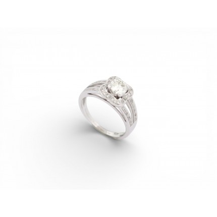 NEUF BAGUE MAUBOUSSIN CHANCE OF LOVE N5 DIAMANT 0.5CT T50 EN OR BLANC 18K 8050€