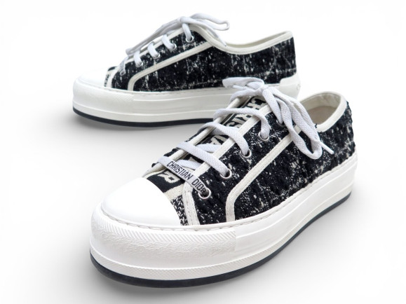 chaussures baskets walk'n dior kck386ctw 38.5 tweed