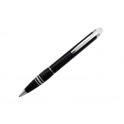 NEUF STYLO BILLE MONTBLANC STARWALKER 8486 EN RESINE PLATINUM BALLPOINT PEN 520€
