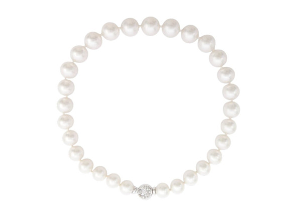 collier de 29 perles des mers du sud or gris
