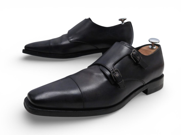 chaussures berluti 4508 mocassins bi boucles 7.5 41.5