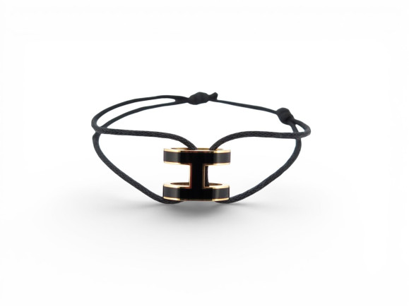 bracelet hermes pendentif pop h laque noir