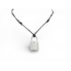 NEUF COLLIER HERMES O'KELLY PENDENTIF CADENAS CORDON NOIR REGLABLE NECKLACE 380€