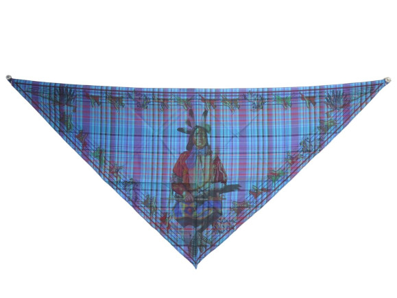 rare foulard hermes triangle pani la shar pawnee