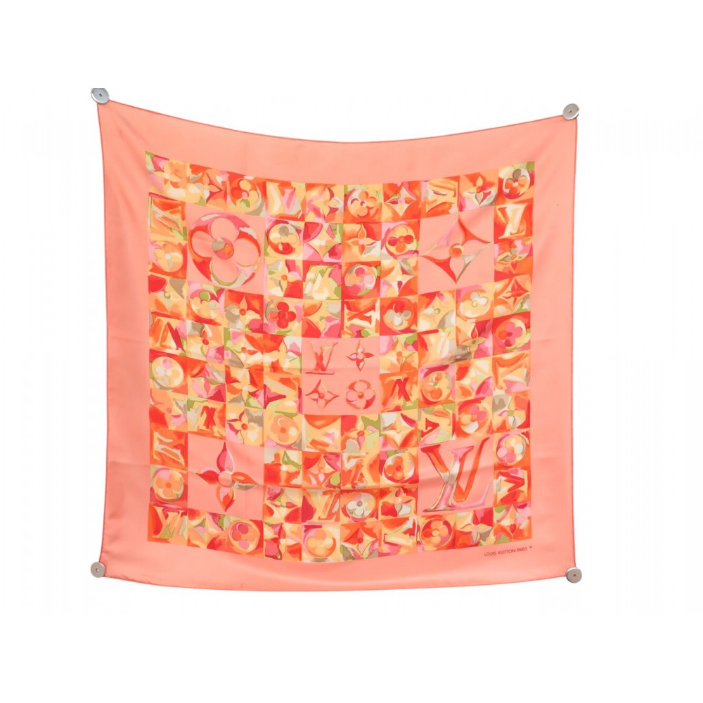 FOULARD LOUIS VUITTON AU FIL DU TEMPS MONOGRAM MULTICOLORE CARRE 90 SCARF 490€