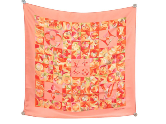 foulard louis vuitton au fil du temps monogram