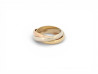 bague cartier trinity pm 3 ors 18k t45 pendentif