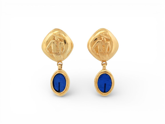 boucles d'oreilles chanel pendante coco