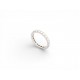 BAGUE ALLIANCE AMERICAINE 22 DIAMANTS PAVAGE COMPLET 1.65CT T51 EN OR BLANC RING