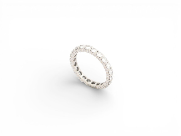 bague alliance americaine 22 diamants pavage complet