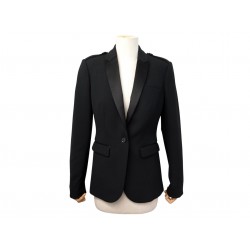 NEUF VESTE BURBERRY DE TAILLEUR 38 M POLYESTER NOIR CINTREE BLACK JACKET 1590€