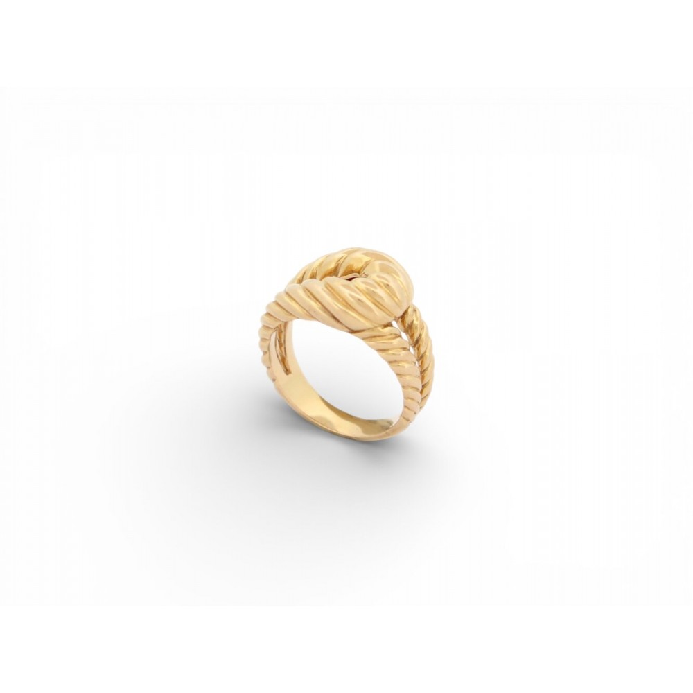 RARE VINTAGE BAGUE BOUCHERON NOEUD MARIN T51 6.9 GR EN OR JAUNE GOLD RING 4200€