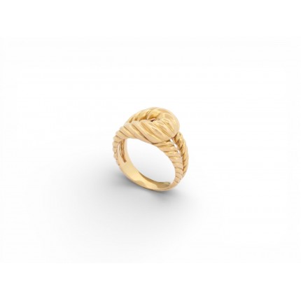 RARE VINTAGE BAGUE BOUCHERON NOEUD MARIN T51 6.9 GR EN OR JAUNE GOLD RING 4200€