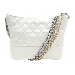 SAC A MAIN CHANEL GABRIELLE GM CUIR MATELASSE BLANC BANDOULIERE HAND BAG 5100€