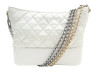sac a main chanel gabrielle gm cuir matelasse blanc