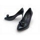 CHAUSSURES LOUIS VUITTON BETTY 37 ESCARPINS CUIR NOIR BLACK LEATHER SHOES 990€